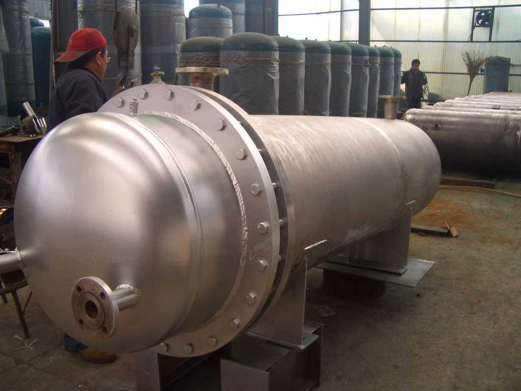 Industrial thermal management equipment showing complex piping and structural design